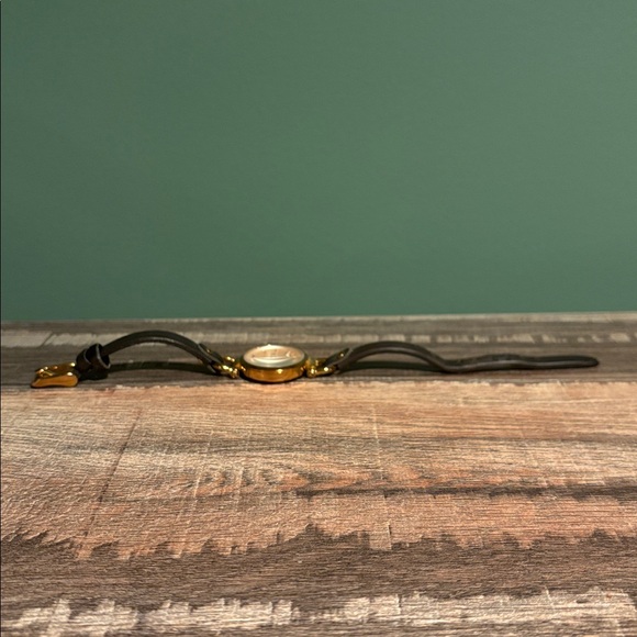 Rose Gold Fossil Watch with Brown Leather Strap - Picture 6 of 8